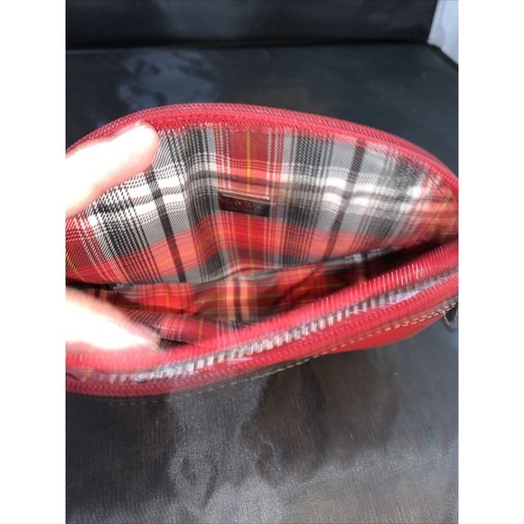 Maxx New York Large Woven Tote Shopper Red & Black Handbag and Cosmetic Bag - Picture 7 of 8